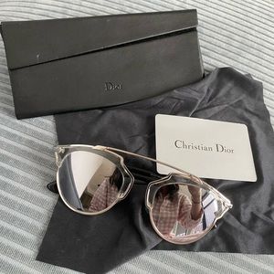 Dior so real round mirrored sunglasses
